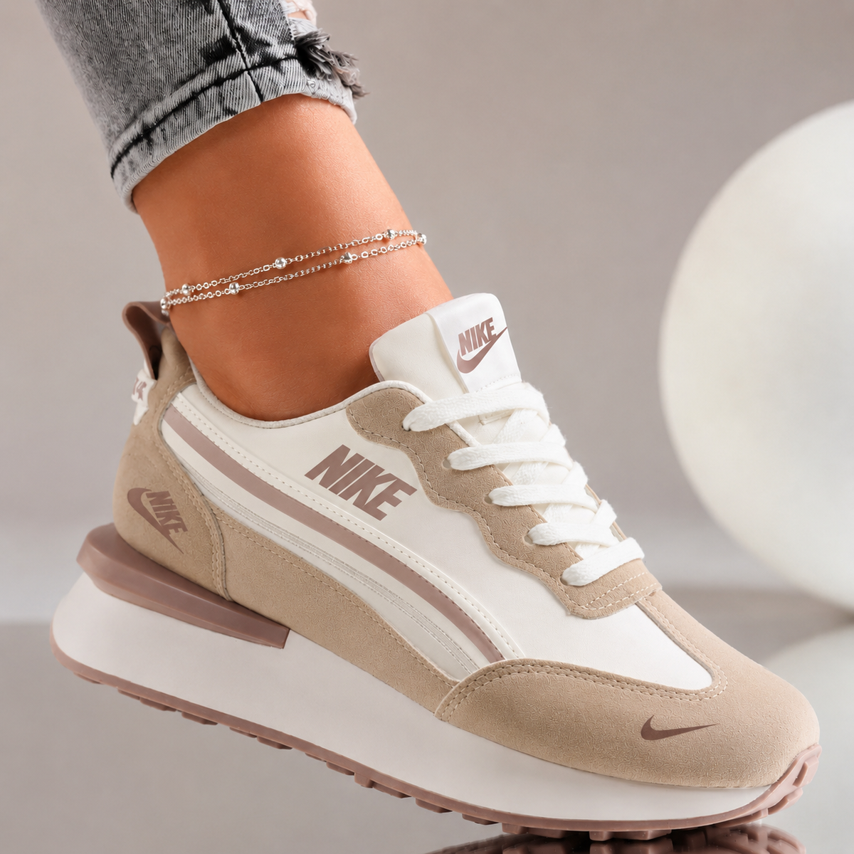 Sophia - Baskets classiques à lacets avec bout rond | 1 acheté + 1 offert