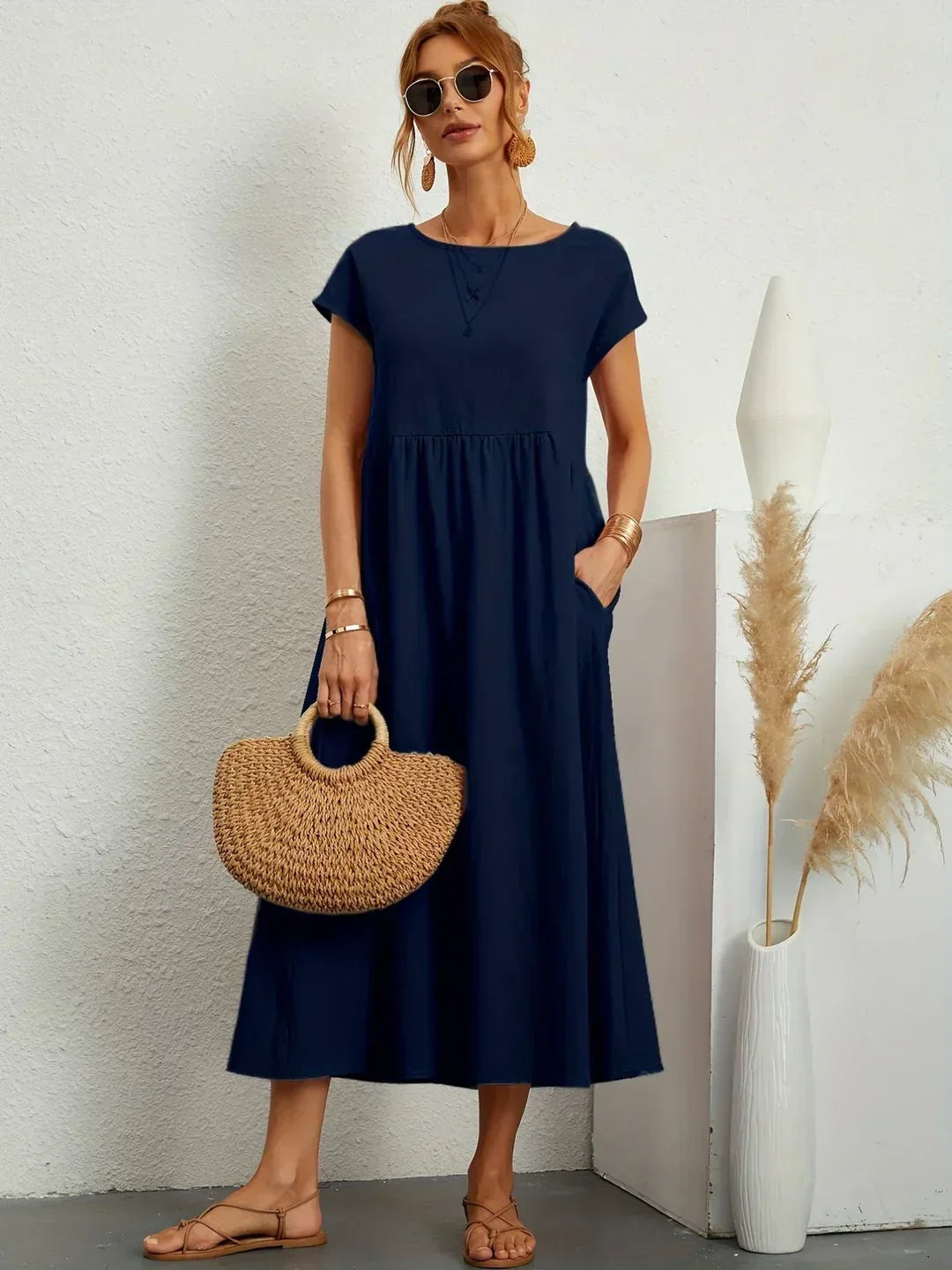 Élise | Robe Légère en Coton avec Poches