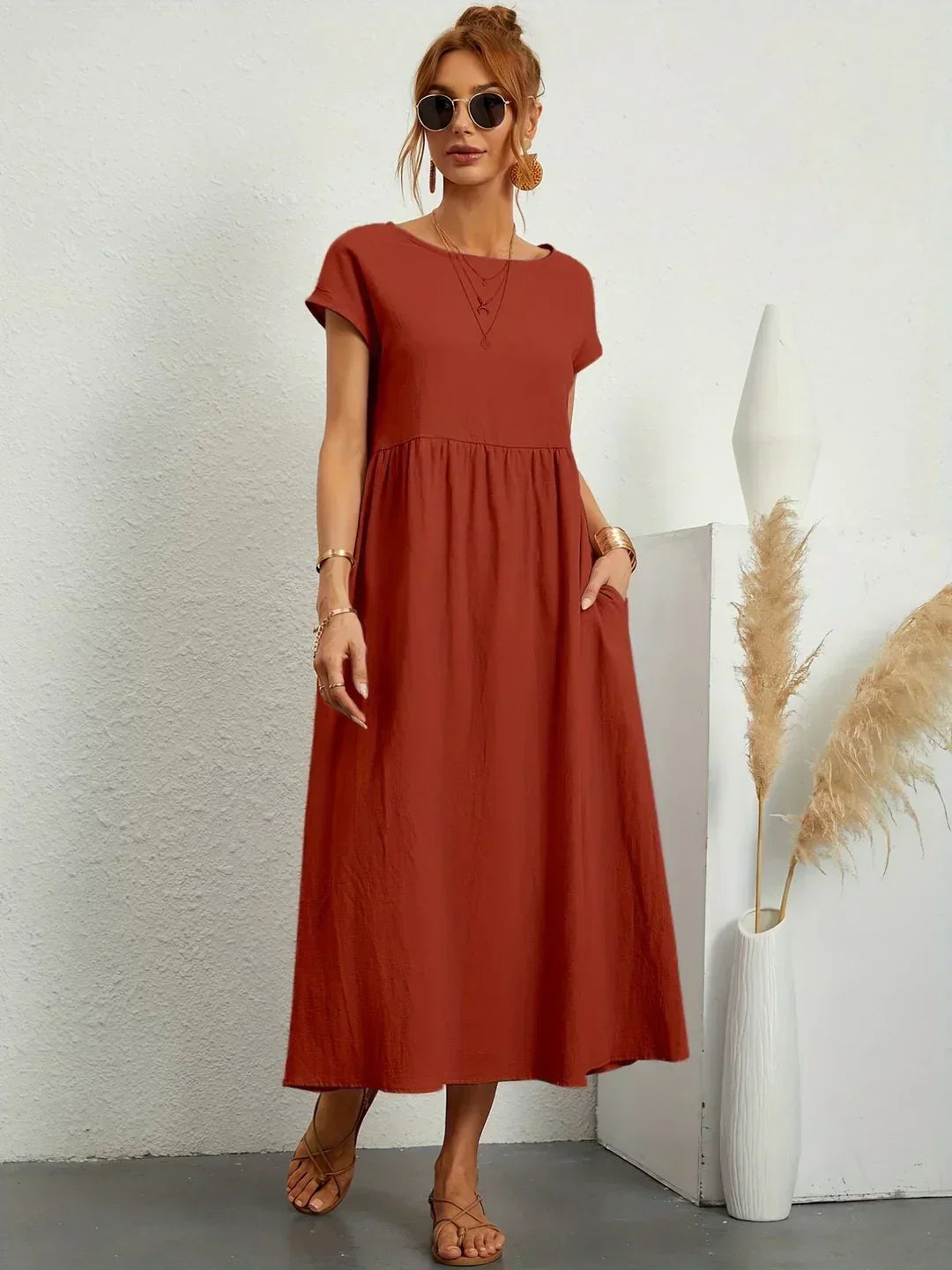 Élise | Robe Légère en Coton avec Poches