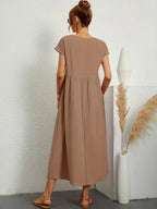 ROBE LÉGÈRE EN COTON DOUX AVEC POCHES
