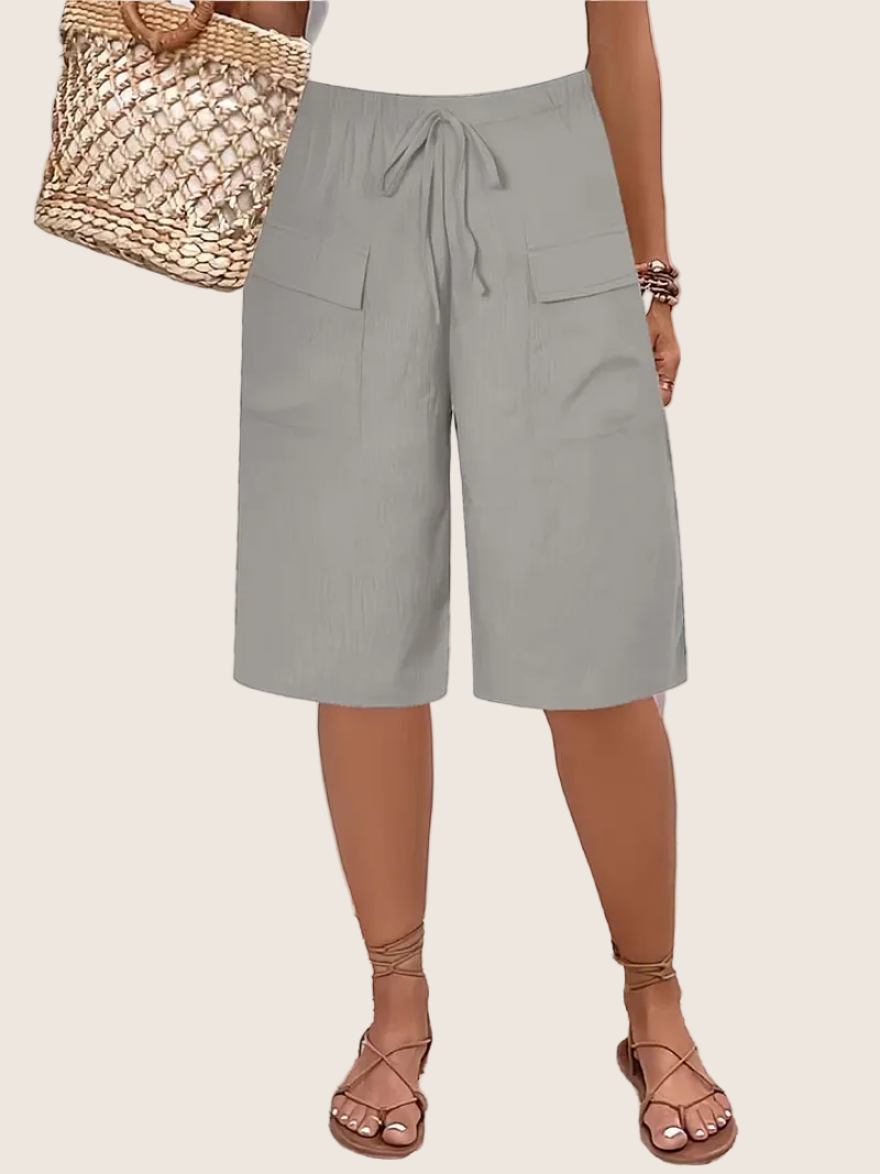 Lina | Short Confortable à Taille Élastique (Grande Taille)