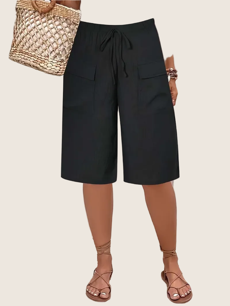 Lina | Short Confortable à Taille Élastique (Grande Taille)