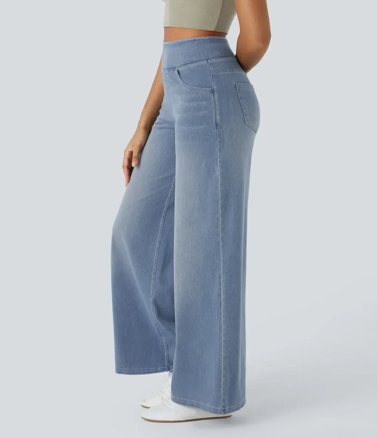 Evie | Pantalon Élastique Taille Haute